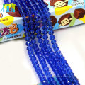 fluorescent faceted rondelle glass beads in bulk